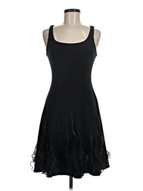 Joseph Ribkoff NWT Black Flounce Cocktail Dress size 14